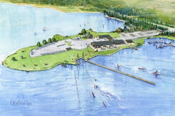 An artists impression of the new North Yorkshire Water Park